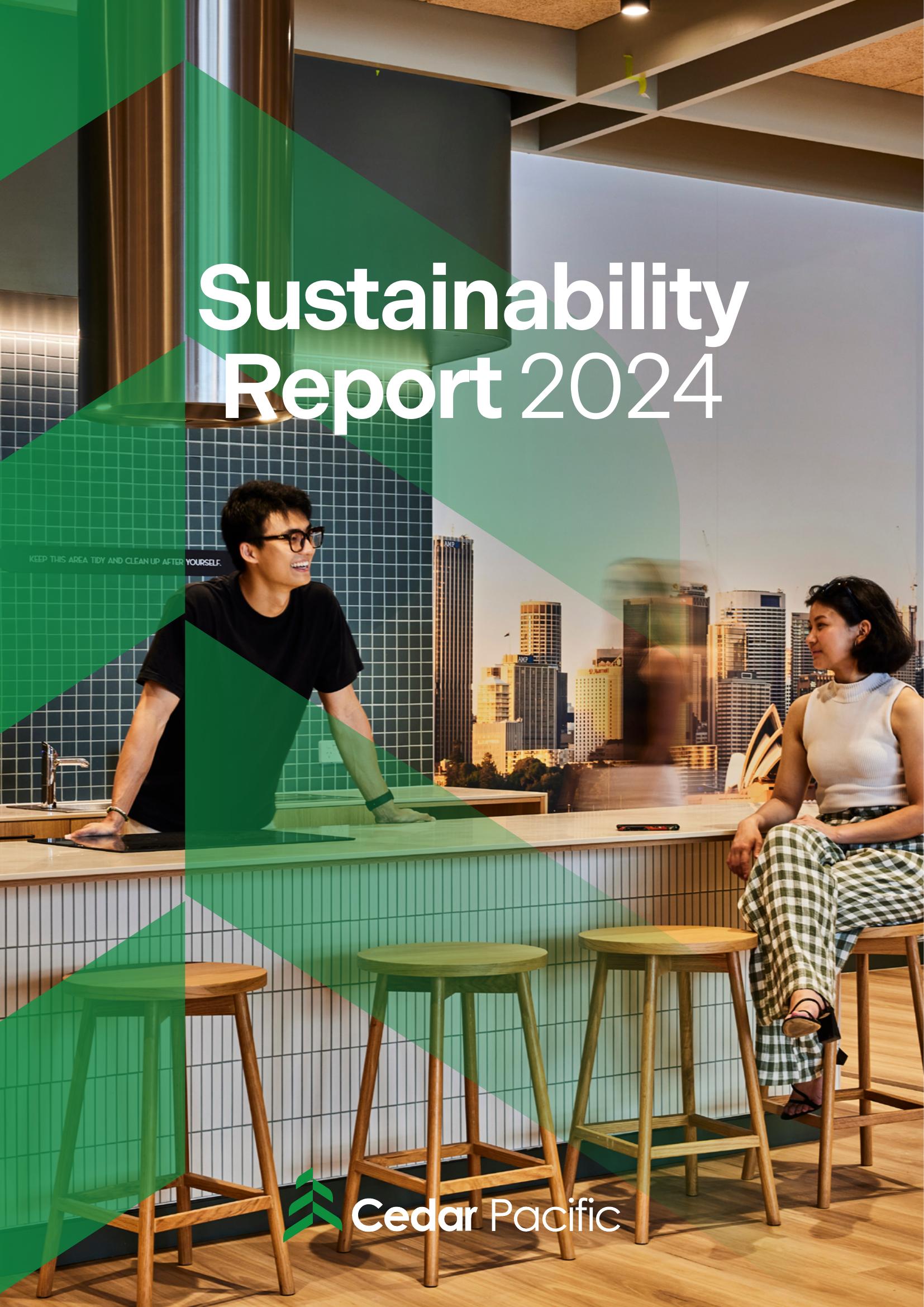 2024 Sustainability Report Cover